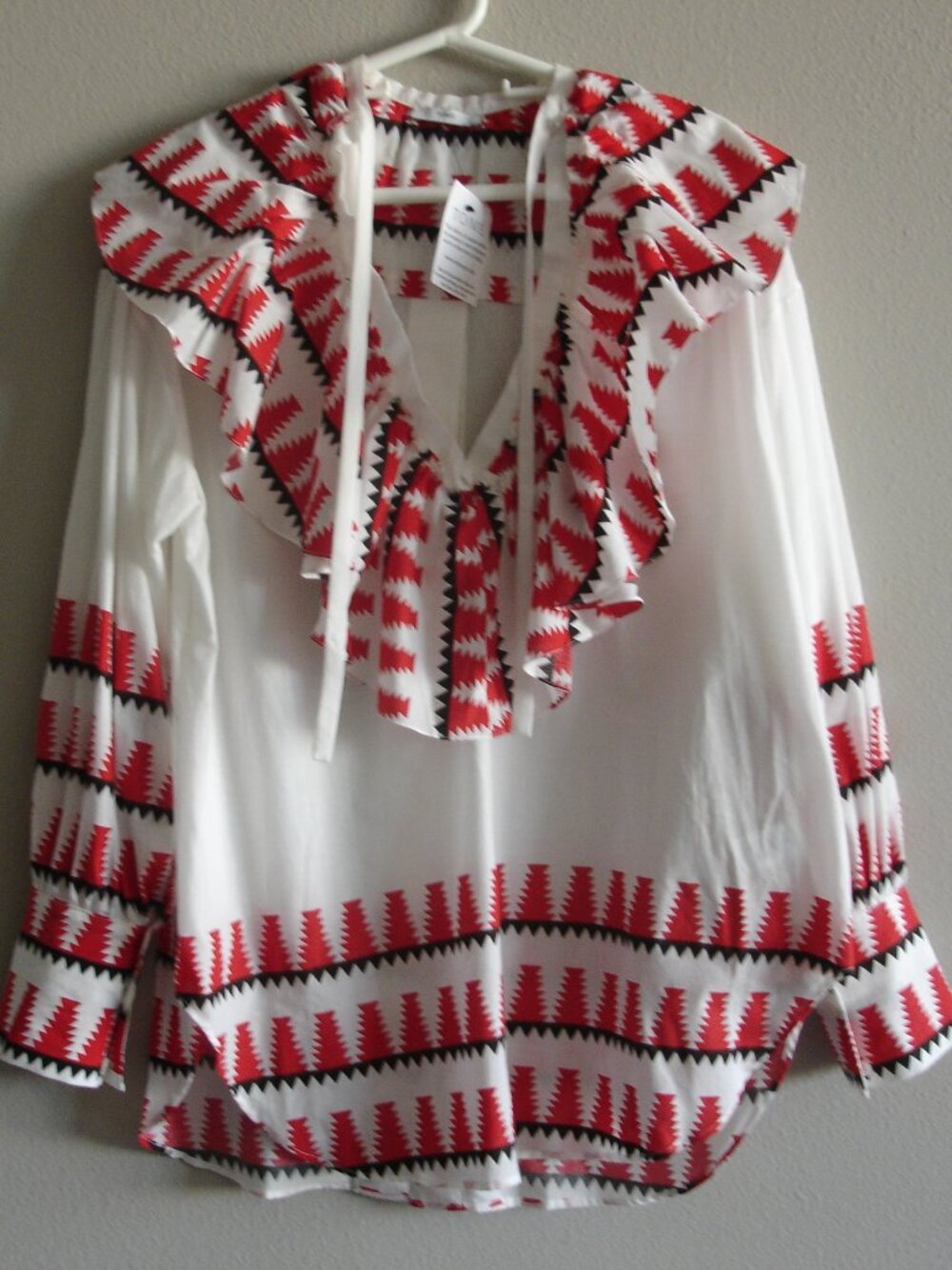 Native print blouse